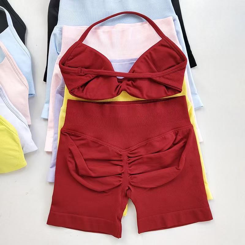 Pilates Yoga Gear - HISTELLO Sports Set Piece Women Strappy