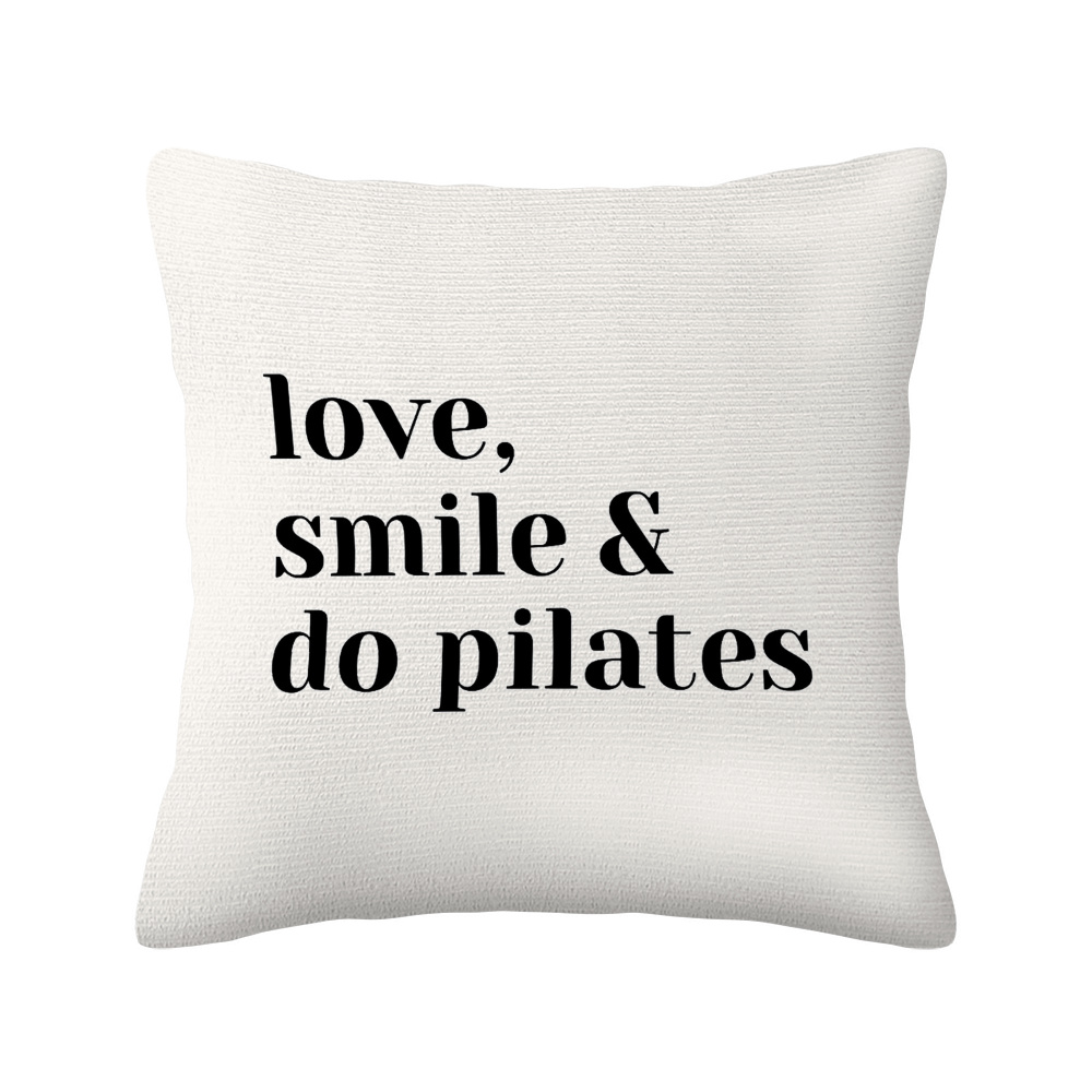 Love Smile Do Pilates Pillowca - Pilates Yoga Quotes 评论和价格