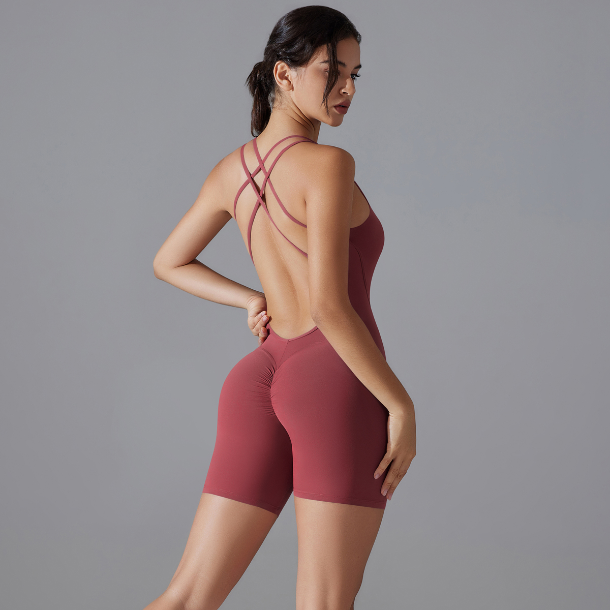 Yoga Set Sexy Backless Sporty  - Pilates Yoga Gear 评论和价格