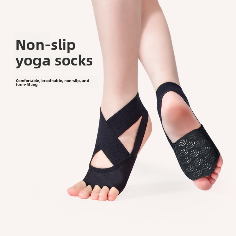 Grip Yoga Socks with Open Toes - Pilates Yoga Footwear 评论和价格