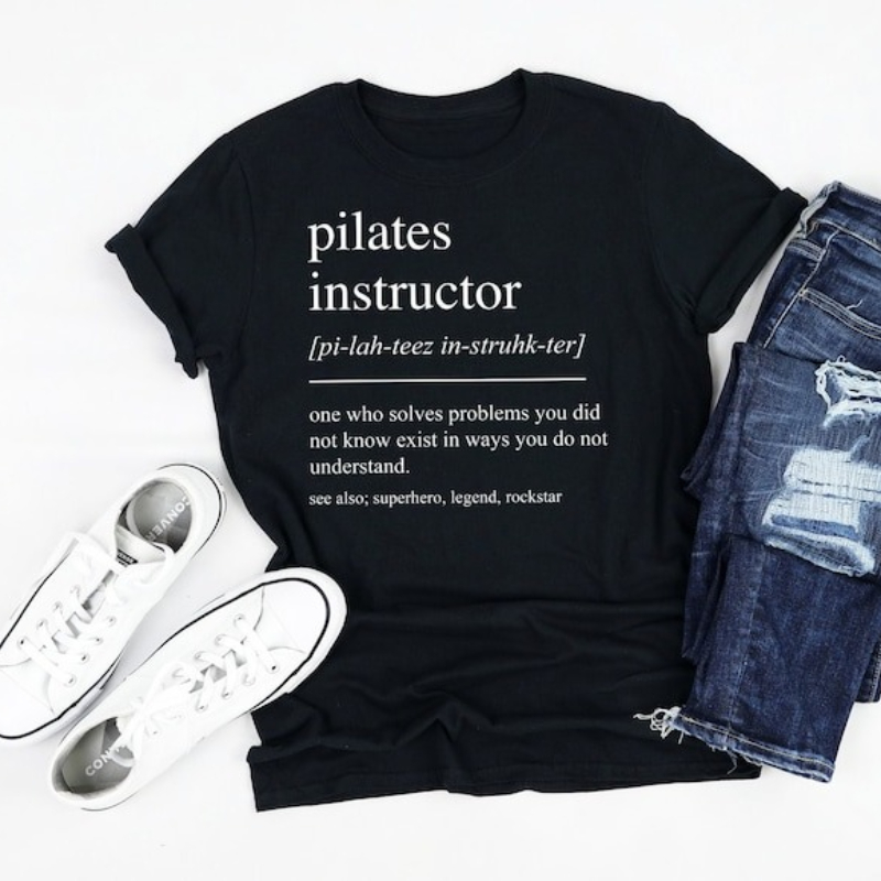 Pilates Instructor Cotton T-sh - Pilates Yoga Instructor 评论和价格
