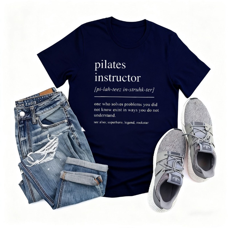 Pilates Instructor Cotton T-sh - Pilates Yoga Instructor 评论和价格